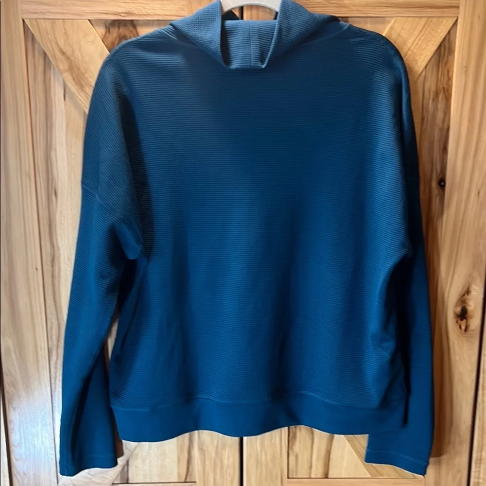 SALE🎉 Eddie BauerTeal Blue Mock Neck Shirt - Picture 6 of 8